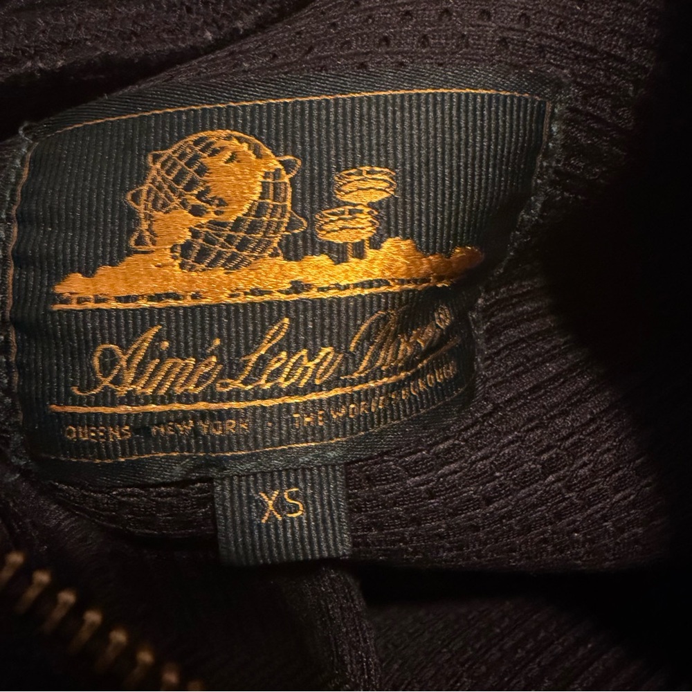 Aimé Leon Dore Unisphere Fleece Field Vest Jet Black Men's Size XS Oversized - Picture 9 of 13
